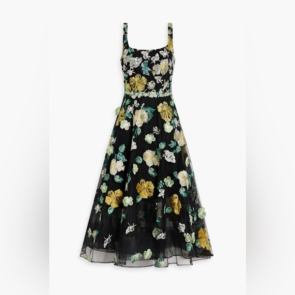 Marchesa Notte New Embellished Tulle Midi Dress Size 14 $895.00 - Picture 1 of 16